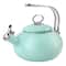 Martha Stewart 1.5qt. Mint Enamel on Steel Stovetop Tea Kettle